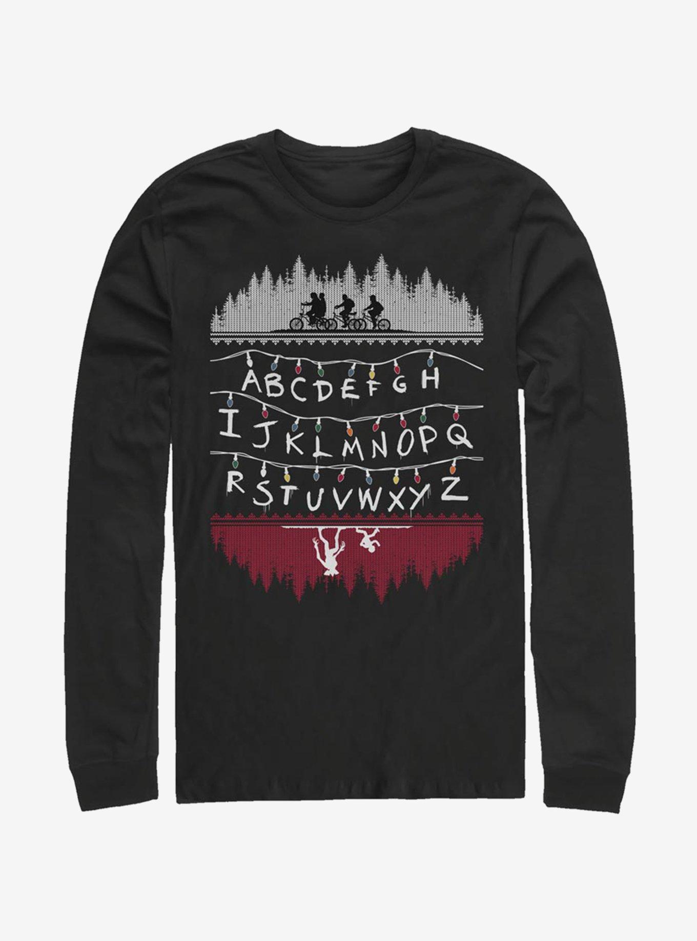 Stranger Things Alphabet Lights Long-Sleeve T-Shirt, , hi-res