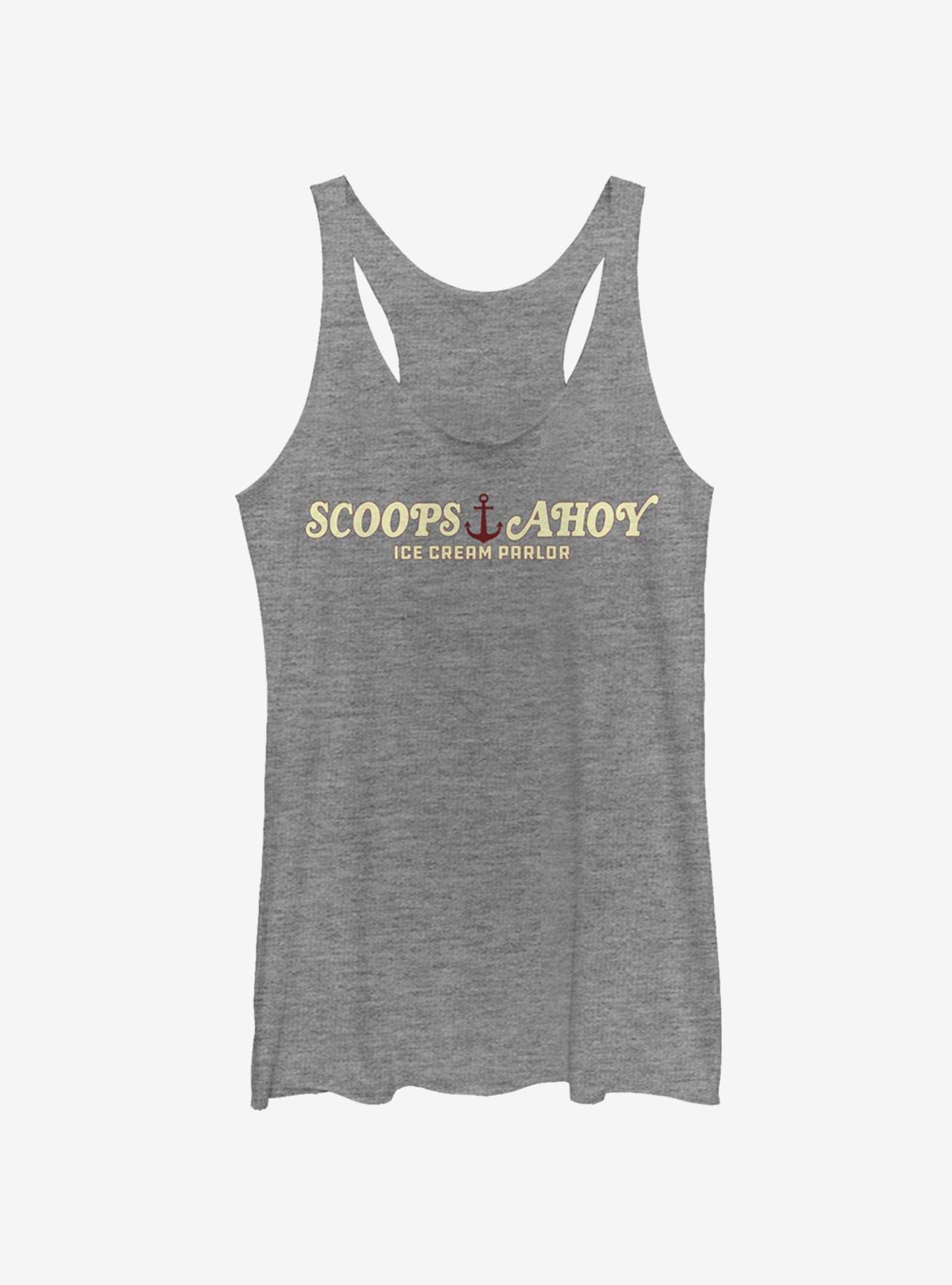 Stranger Things Scoops Ahoy Girls Tank, GRAY HTR, hi-res