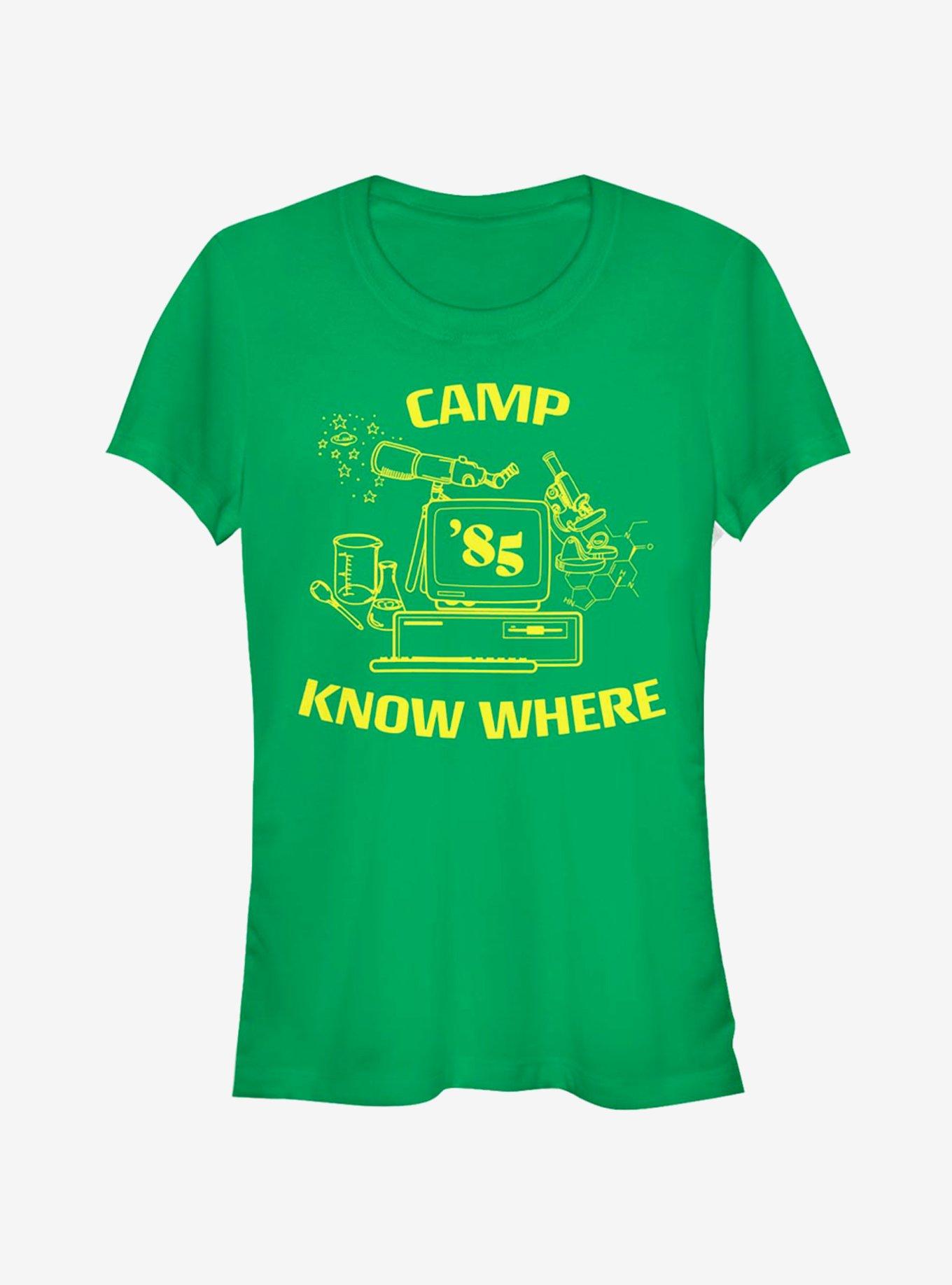 Stranger Things Camp Know Where Girls T-Shirt, KELLY, hi-res