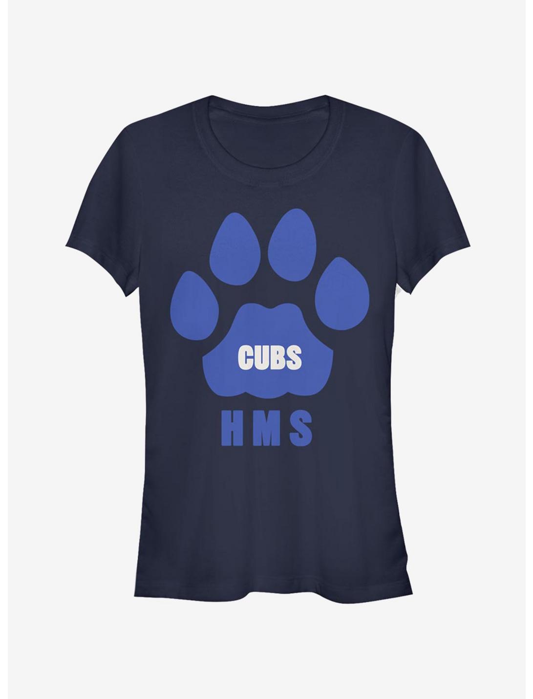 Stranger Things Hms Cubs Paw Girls T-Shirt, NAVY, hi-res