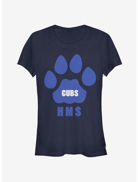 Stranger Things Hms Cubs Paw Girls T-Shirt, NAVY, hi-res