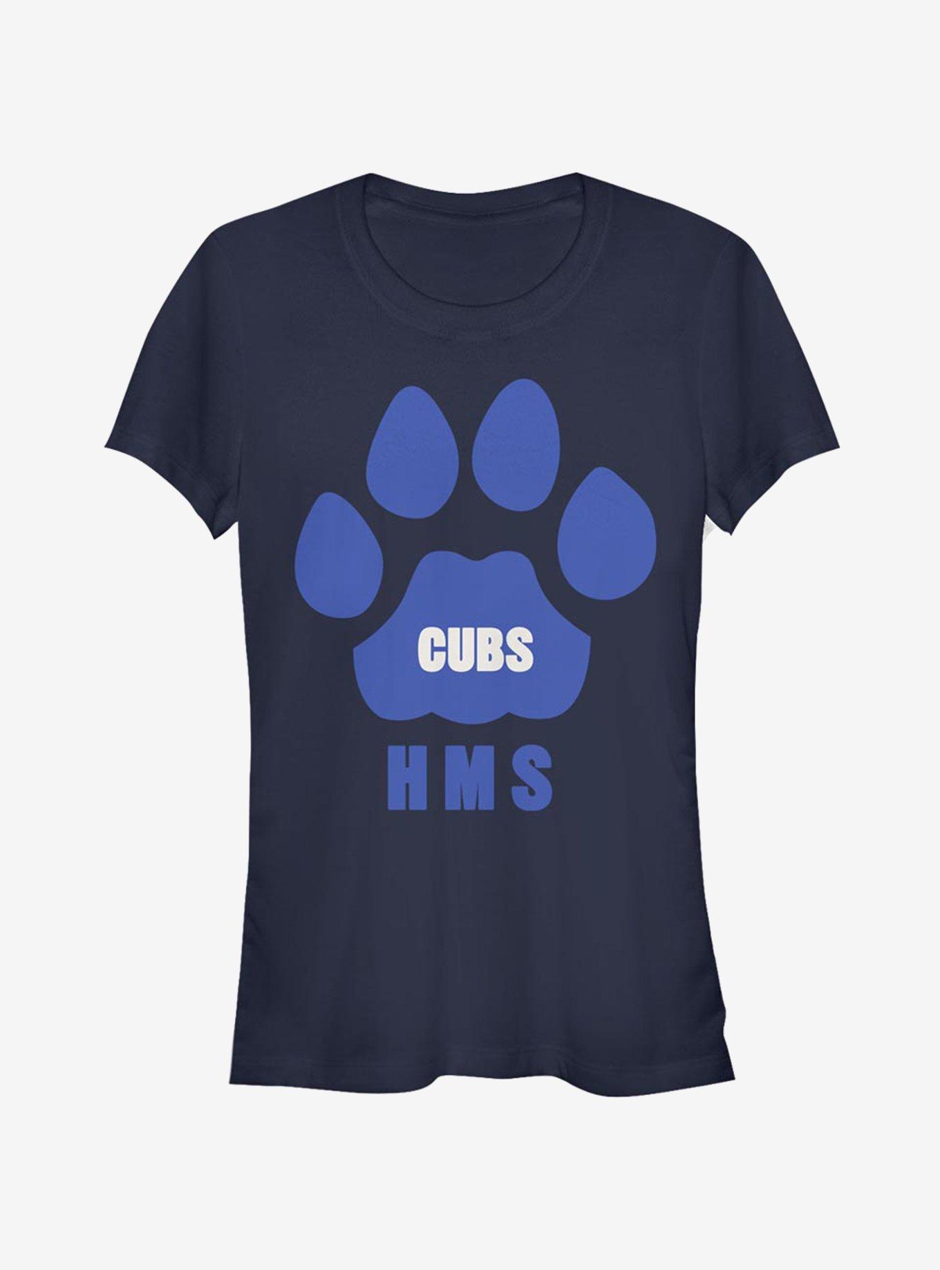 Stranger Things Hms Cubs Paw Girls T-Shirt, NAVY, hi-res