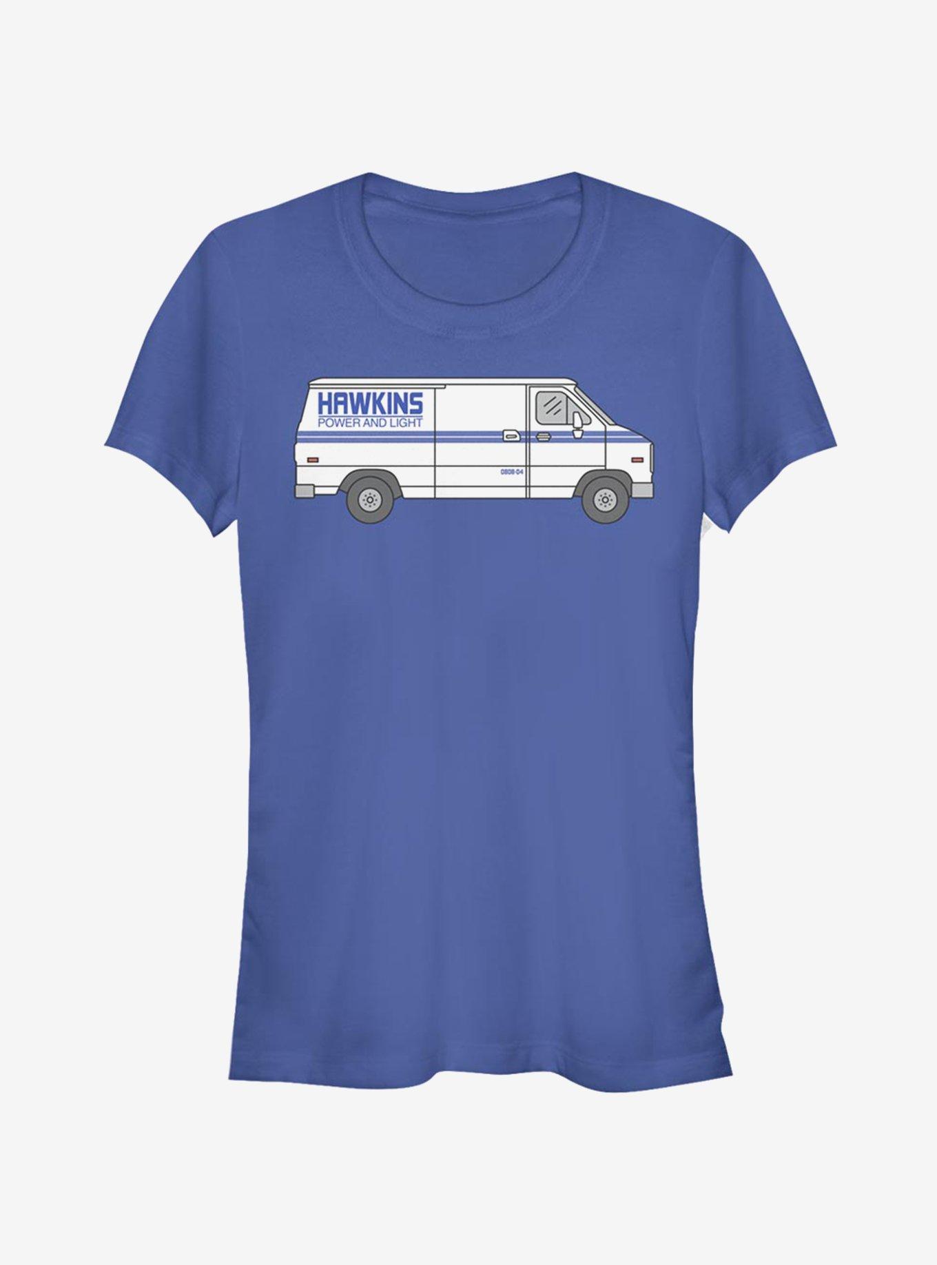 Stranger Things Hawkins Power Truck Girls T-Shirt, ROYAL, hi-res