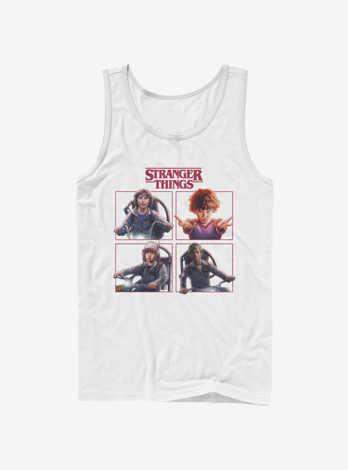 Stranger Things Cast Box Up Tank, WHITE, hi-res