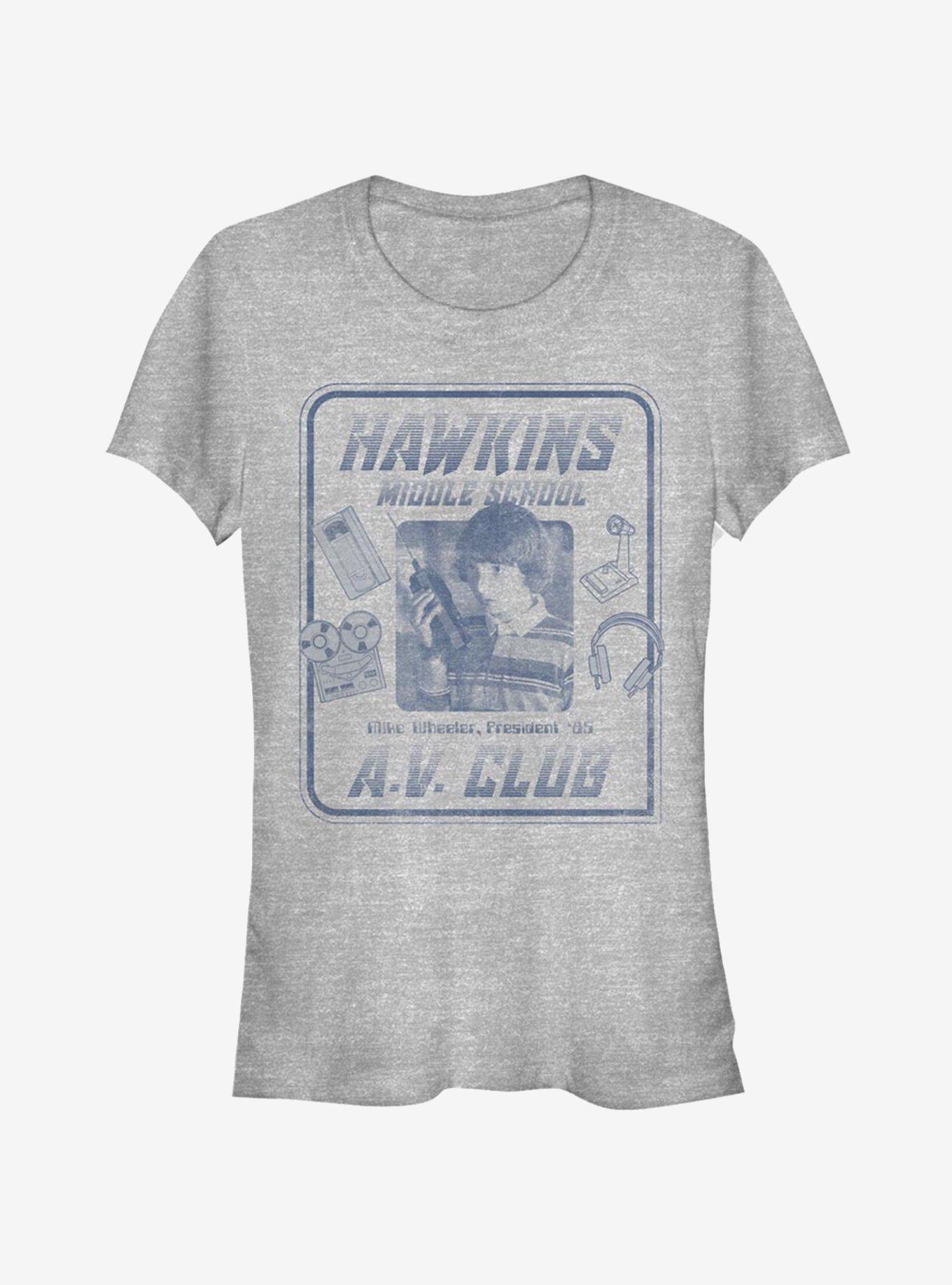 Stranger Things Mike Hawkins A.V. President Girls T-Shirt, , hi-res