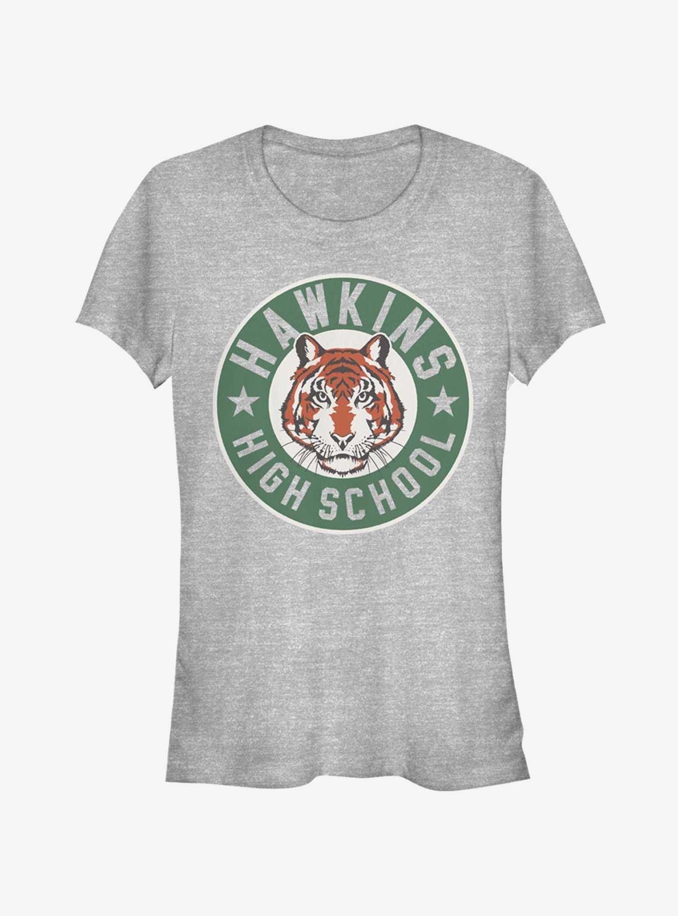 Stranger Things Hawkins High Tiger Emblem Girls T-Shirt, , hi-res