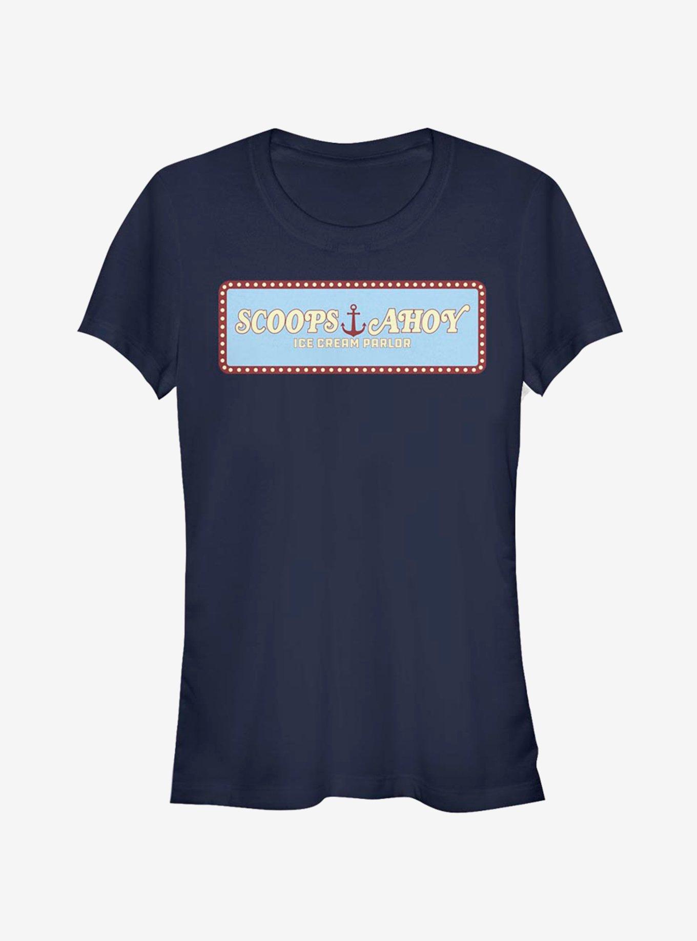 Stranger Things Scoops Ahoy Panel Girls T-Shirt