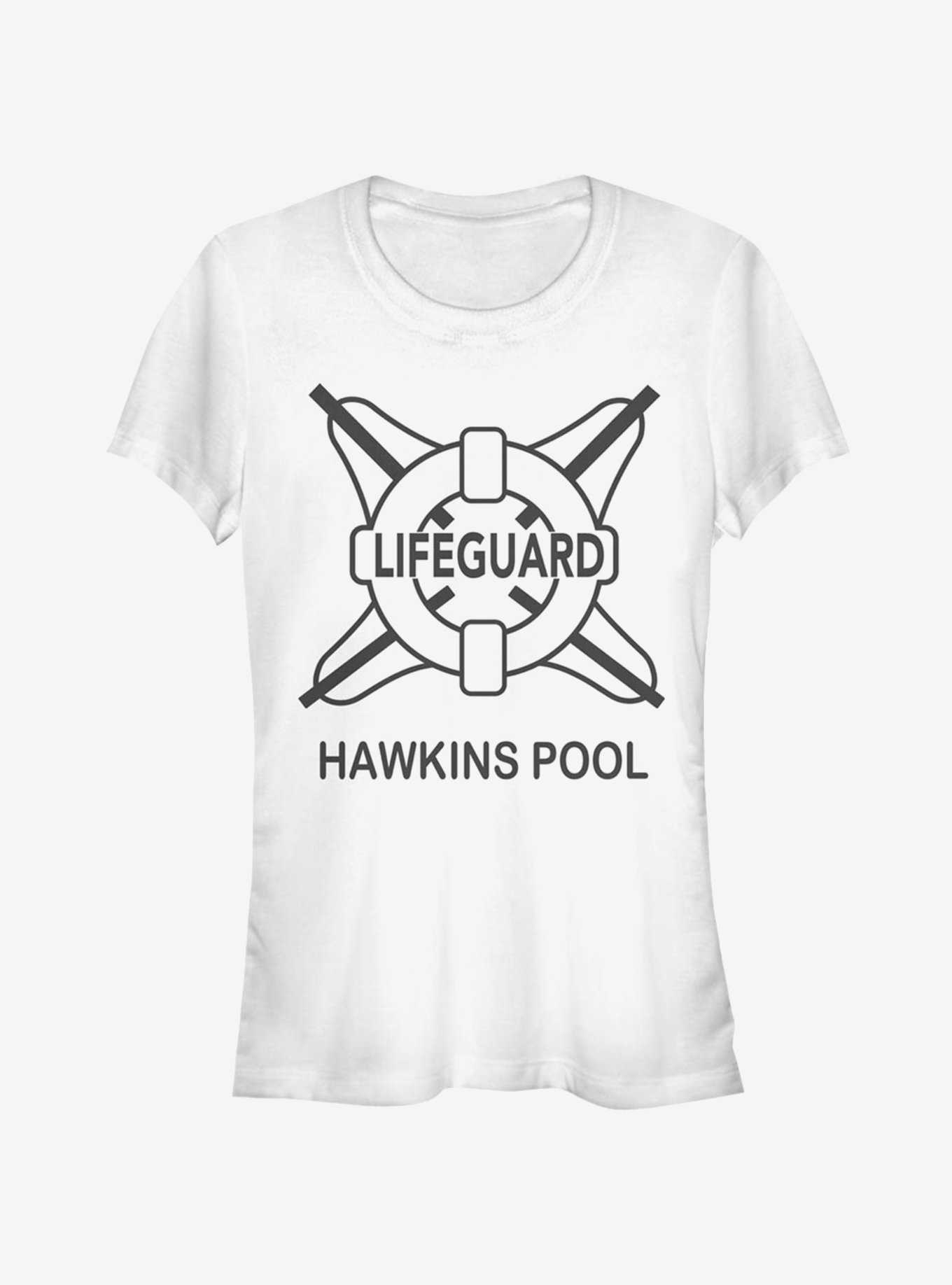 Stranger Things Hawkins Pool Lifeguard Girls T-Shirt, , hi-res