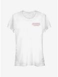 Stranger Things Stranger Red Outline Pocket Girls T-Shirt, WHITE, hi-res
