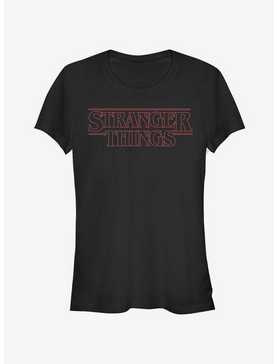 Stranger Things Stranger Red Outline Logo Girls T-Shirt, , hi-res