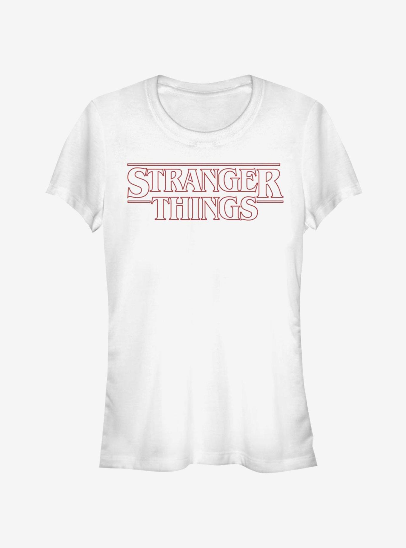 Stranger Things Stranger Red Outline Logo Girls T-Shirt