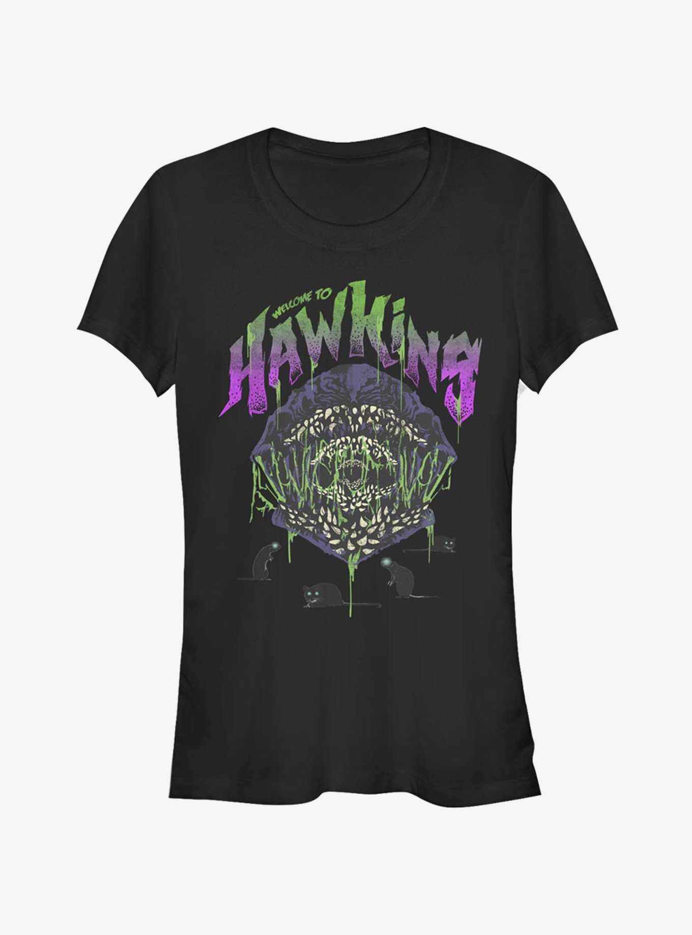 Stranger Things Welcome To Hawkins Girls T-Shirt, , hi-res