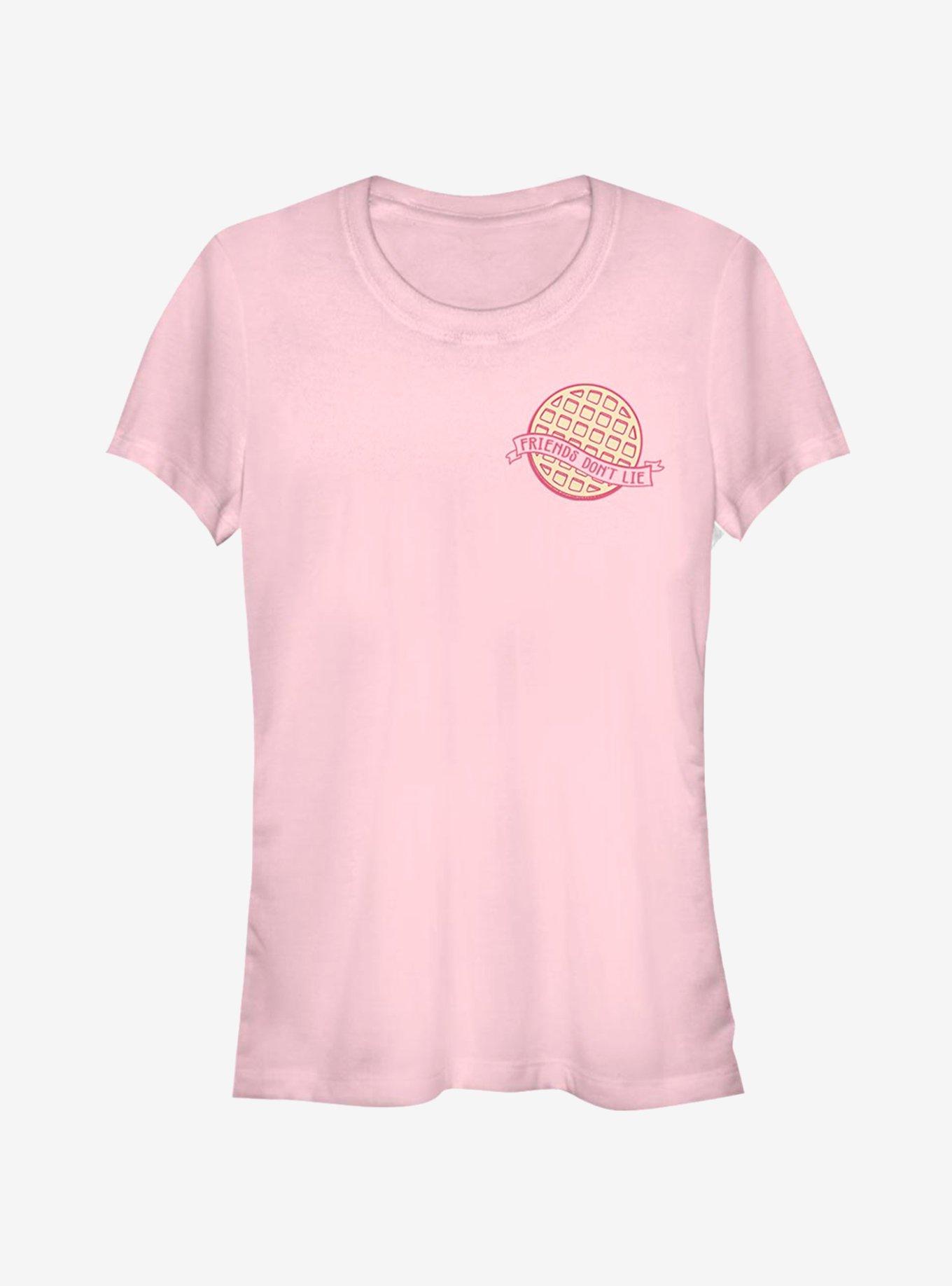 Stranger Things Waffle Pocket Girls T-Shirt, LIGHT PINK, hi-res
