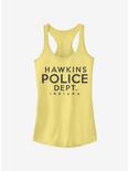 Stranger Things Hawkins Police Department Girls Tank, BANANA, hi-res