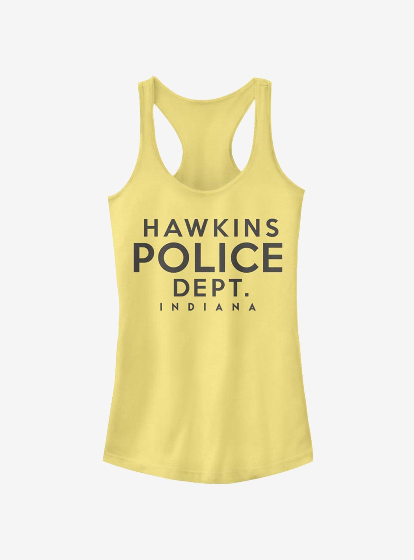 Stranger Things Hawkins Police Department Girls Tank, BANANA, hi-res