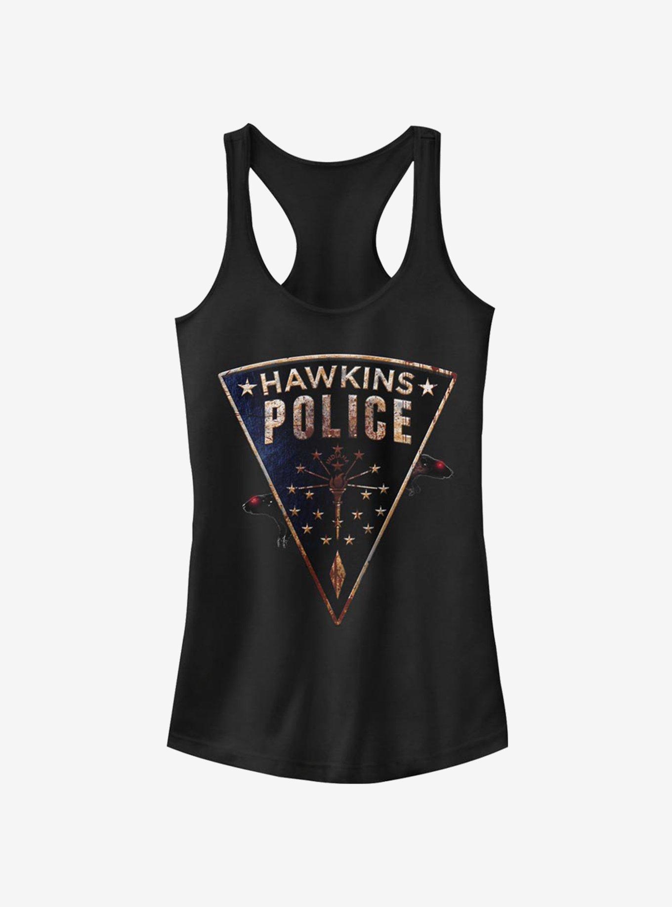Stranger Things Hawkins Police Rats Girls Tank, BLACK, hi-res