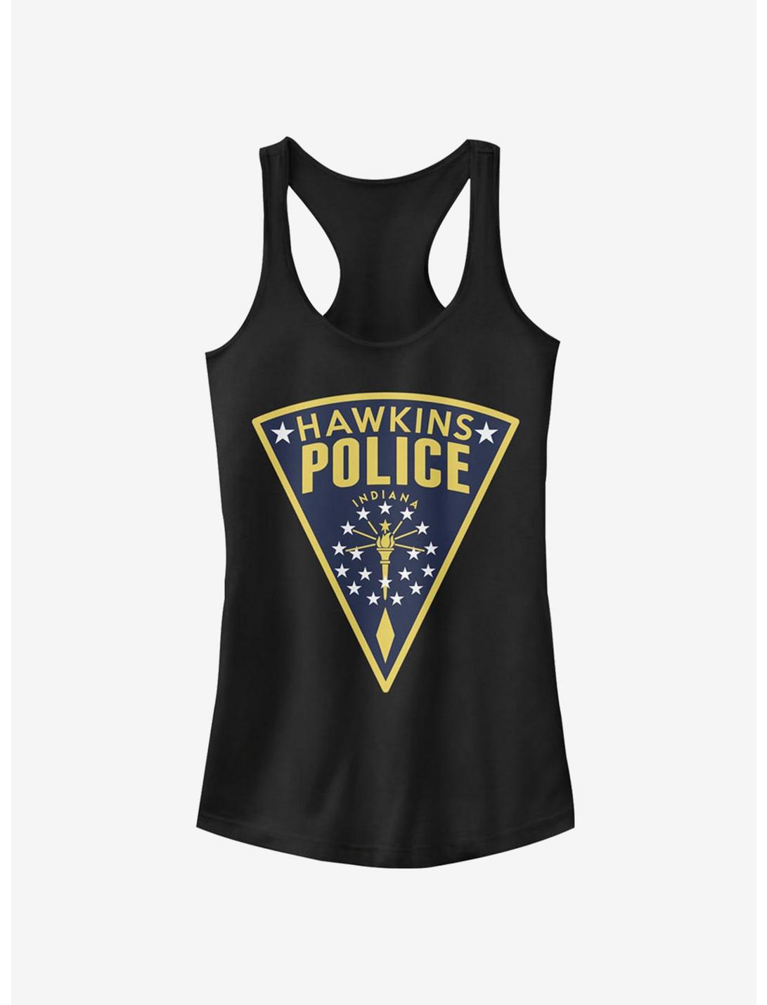 Stranger Things Hawkins Police Seal Girls Tank, BLACK, hi-res