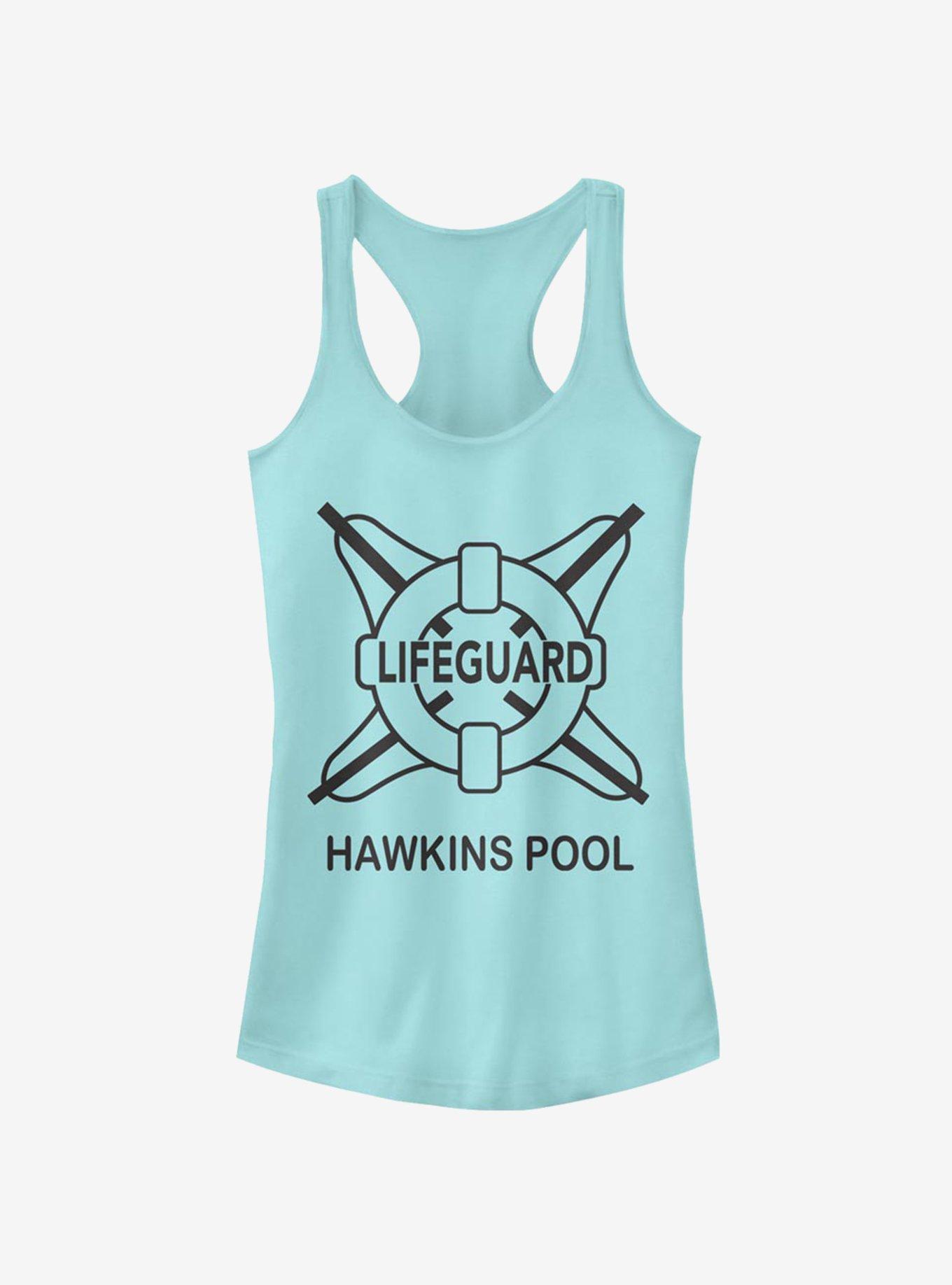 Stranger Things Hawkins Pool Lifeguard Girls Tank, CANCUN, hi-res