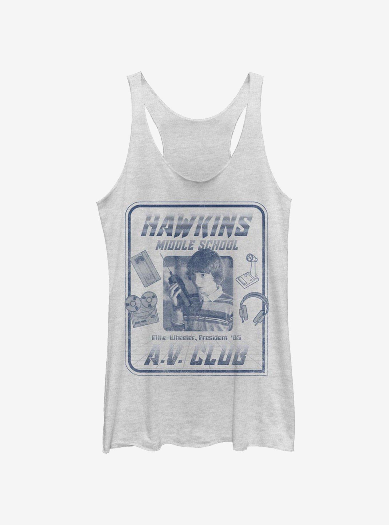 Stranger Things Mike Hawkins A.V. President Girls Tank, , hi-res