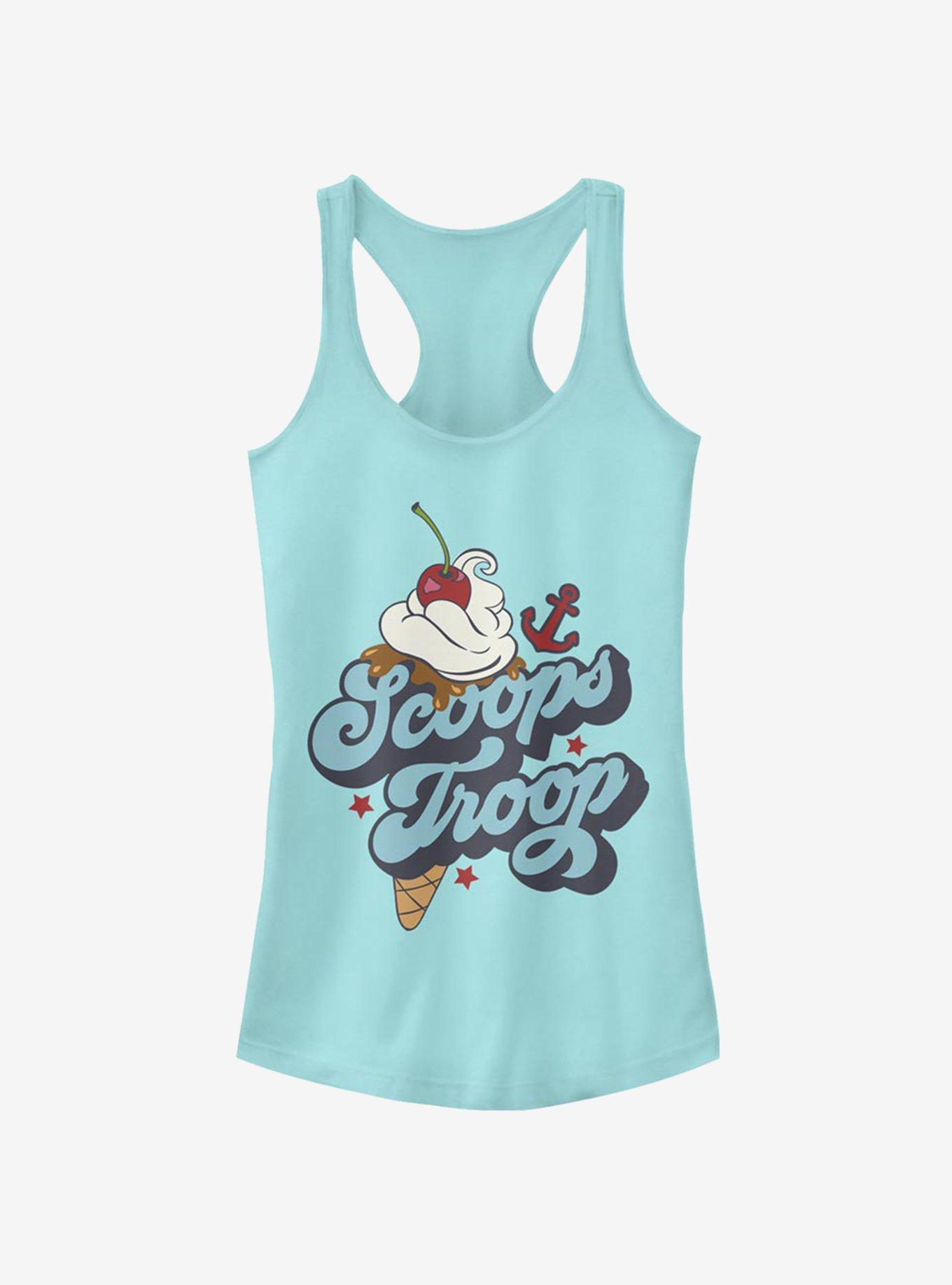 Stranger Things Scoops Troop Ice Cream Girls Tank Top, CANCUN, hi-res