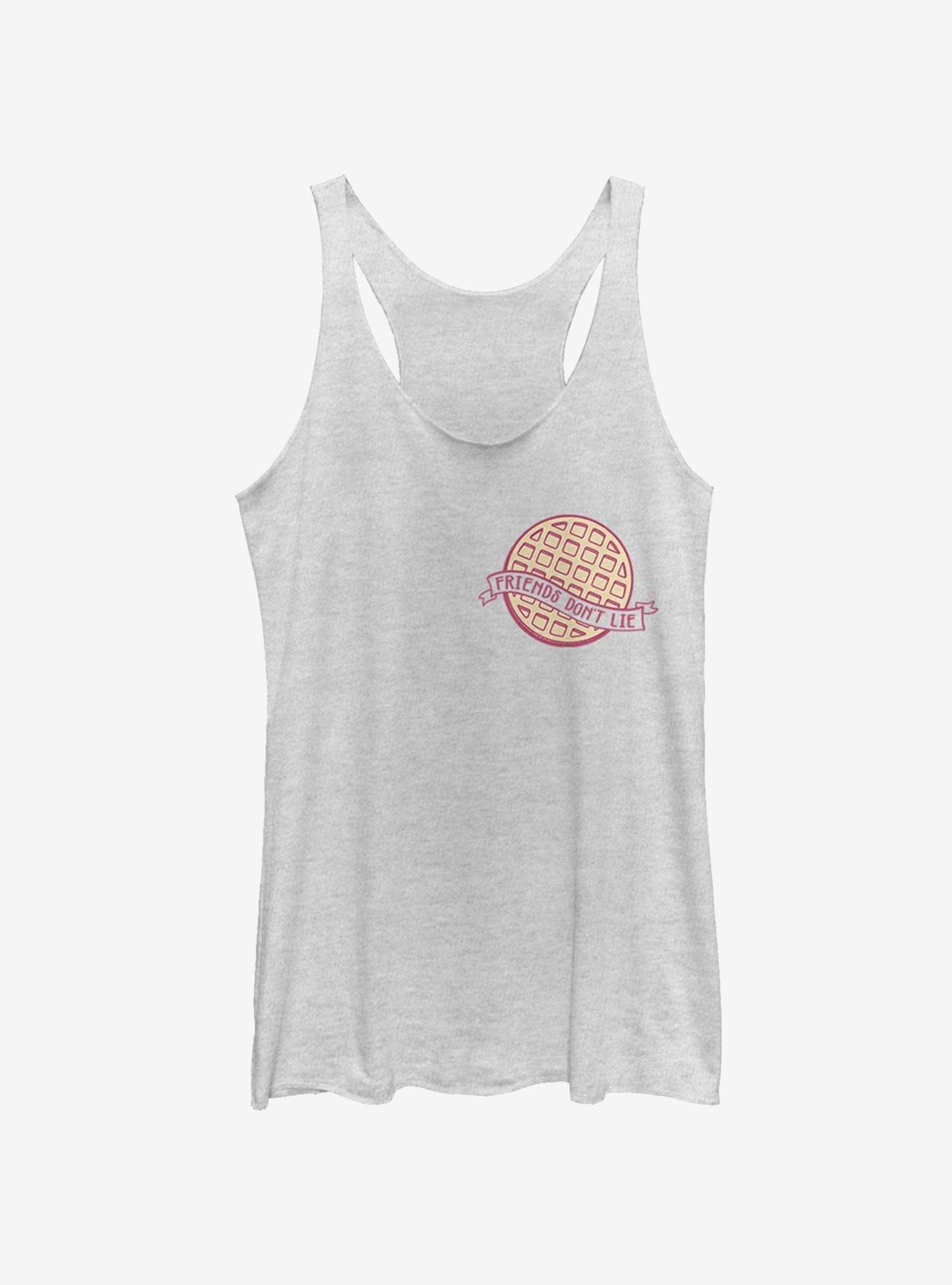 Stranger Things Waffle Pocket Girls Tank, WHITE HTR, hi-res