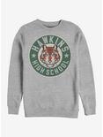 Stranger Things Hawkins High Tiger Emblem Crew Sweatshirt, ATH HTR, hi-res