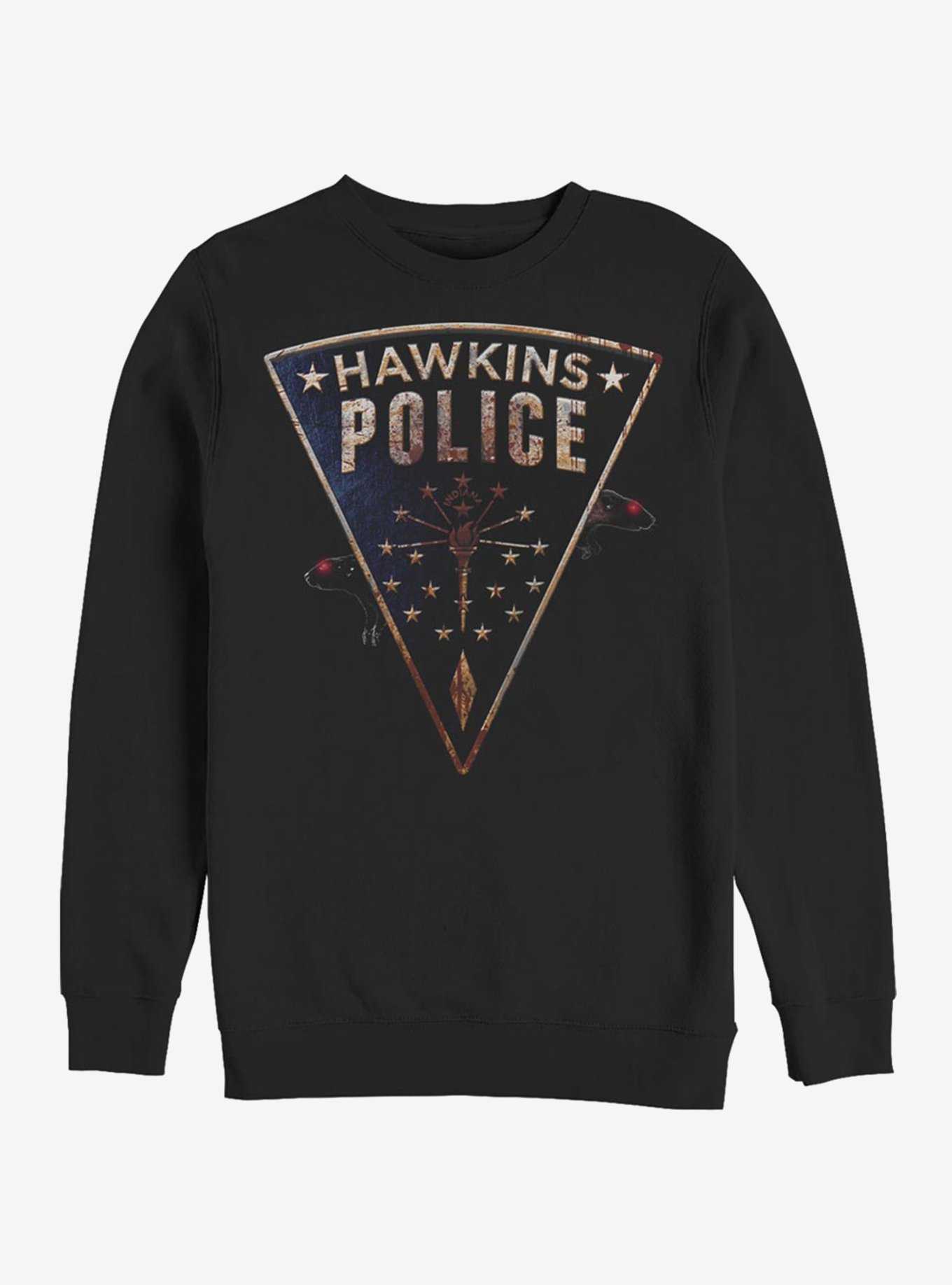 Stranger Things Hawkins Police Rats Crew Sweatshirt, , hi-res
