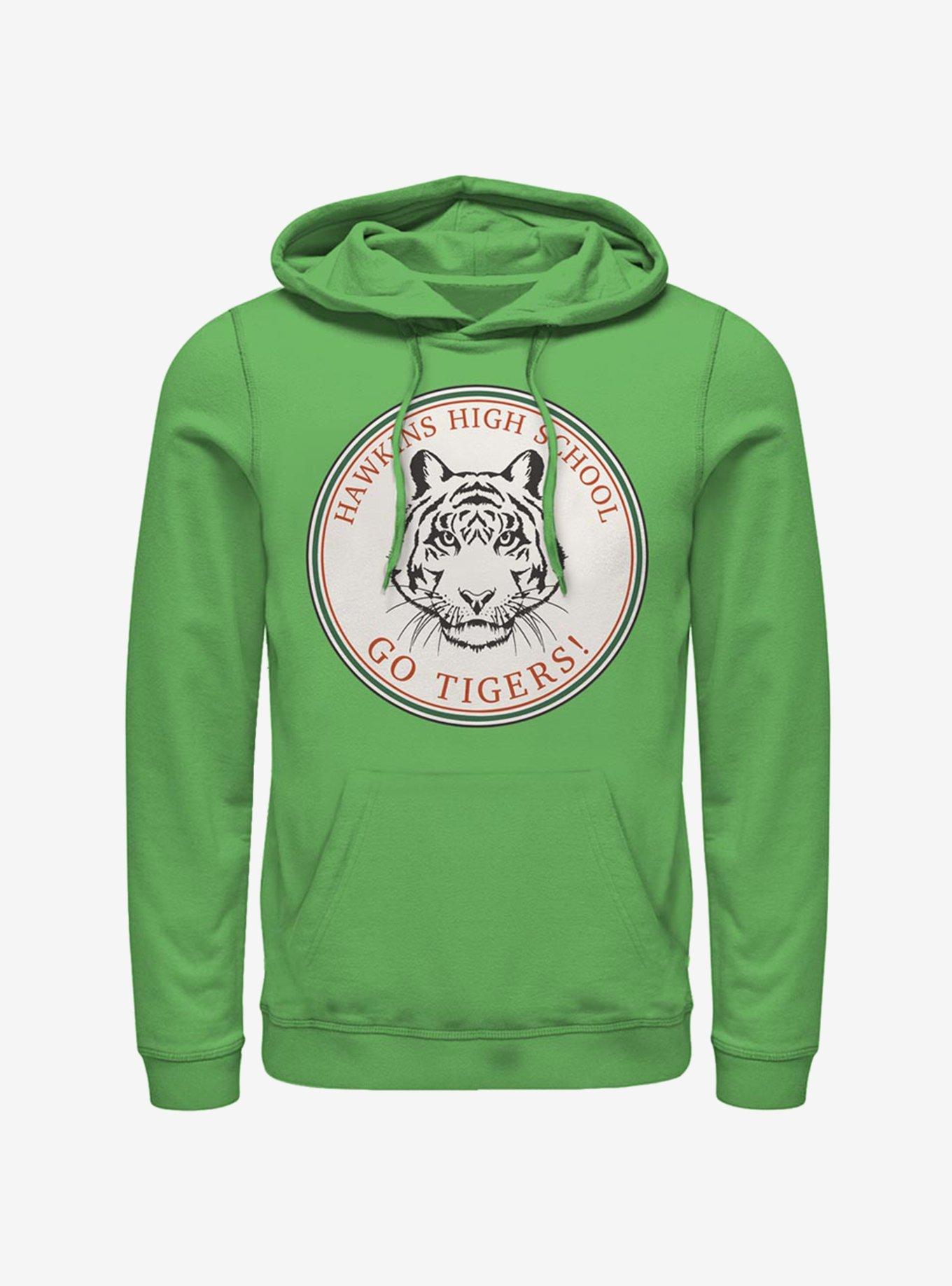 Stranger Things Hawkins Go Tigers Hoodie, KELLY, hi-res