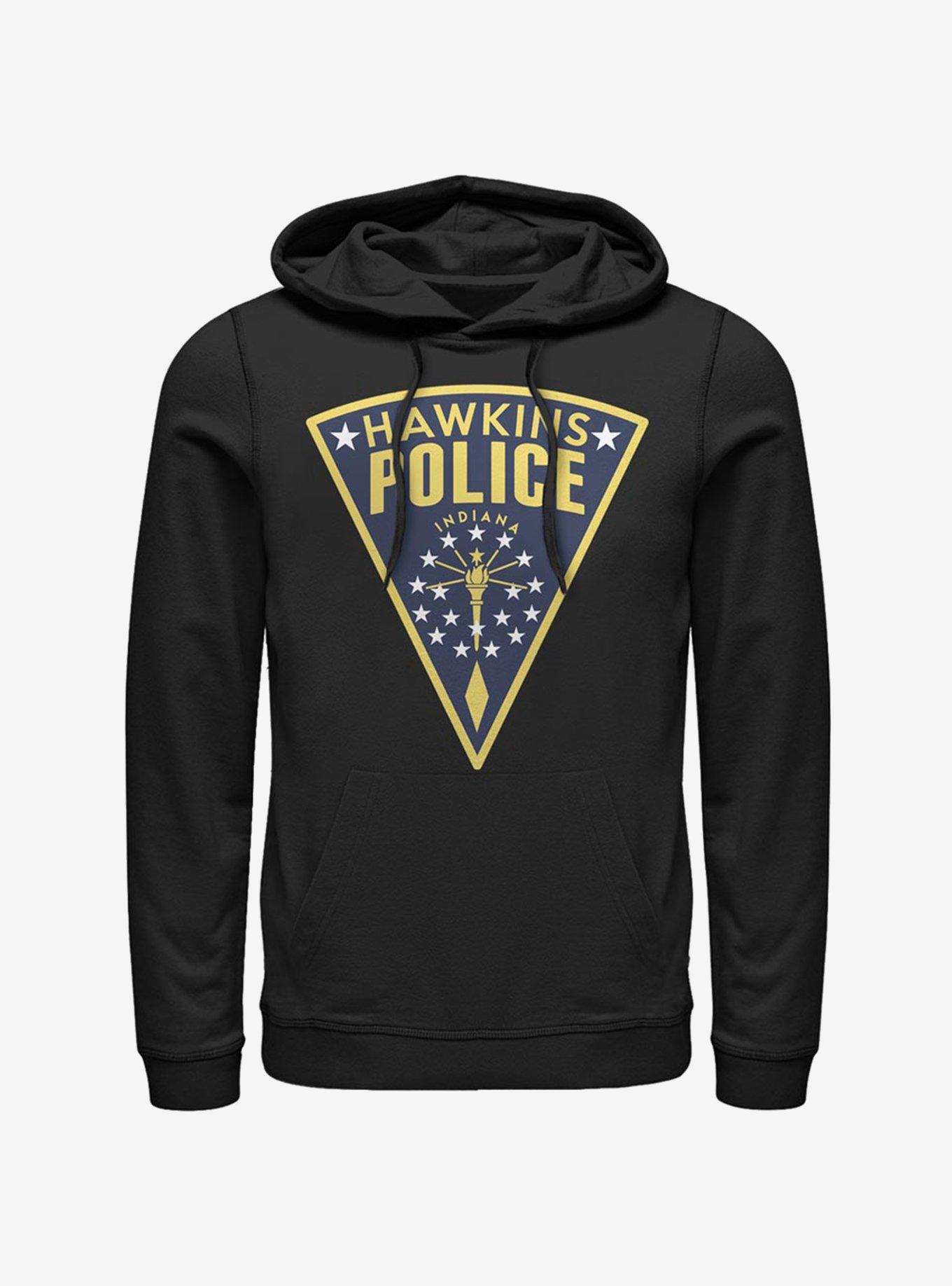 Stranger Things Hawkins Police Seal Hoodie, BLACK, hi-res