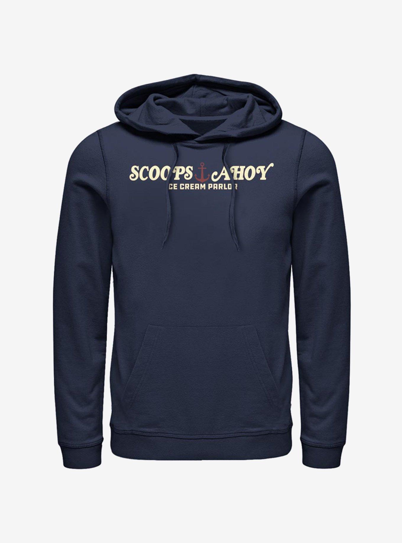 Stranger things scoops store ahoy hoodie