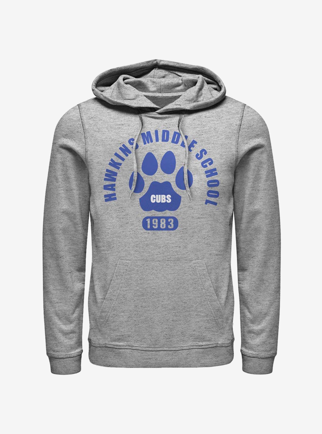 Stranger Things Hawkins Cubs Paw Emblem Hoodie, , hi-res
