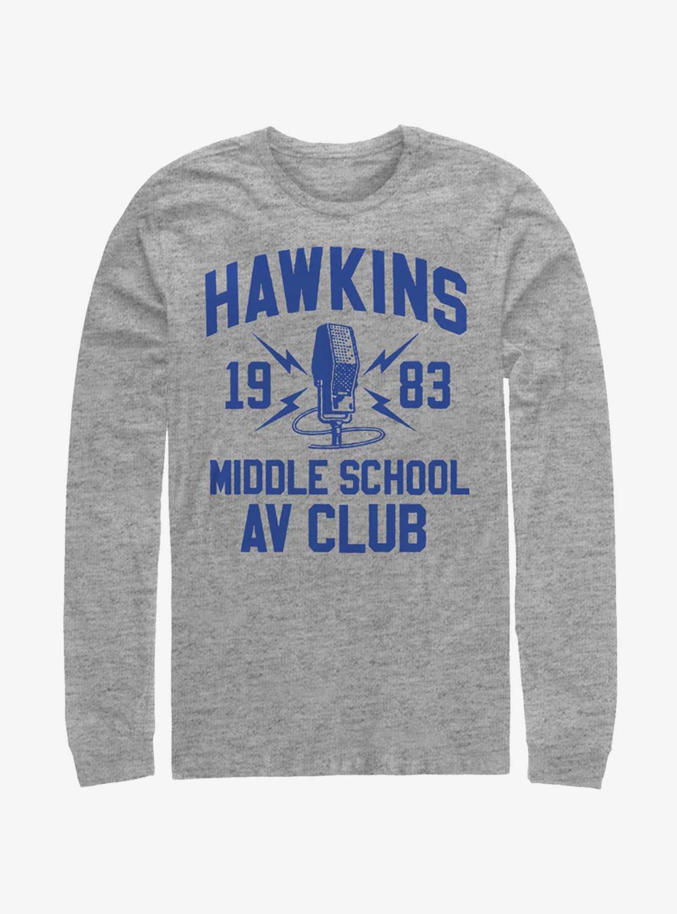 Stranger Things Hawkins A.V. Club Long-Sleeve T-Shirt, , hi-res