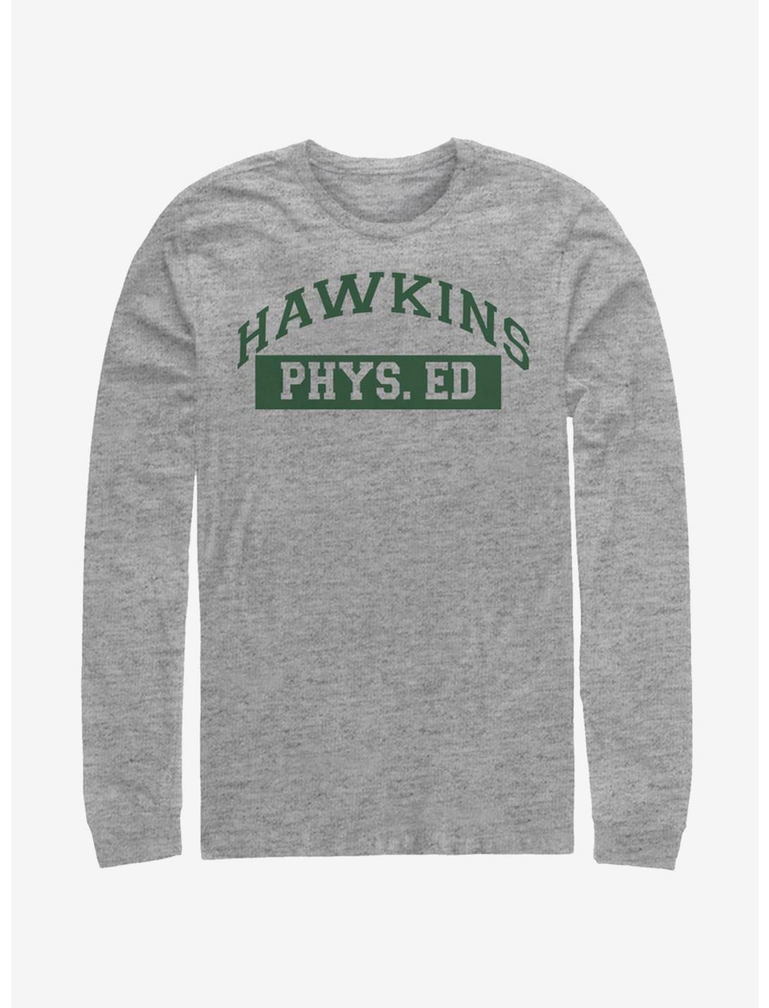 Stranger Things Hawkins Phys. Ed Long-Sleeve T-Shirt, ATH HTR, hi-res