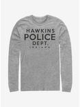 Stranger Things Hawkins Police Department Long-Sleeve T-Shirt, ATH HTR, hi-res