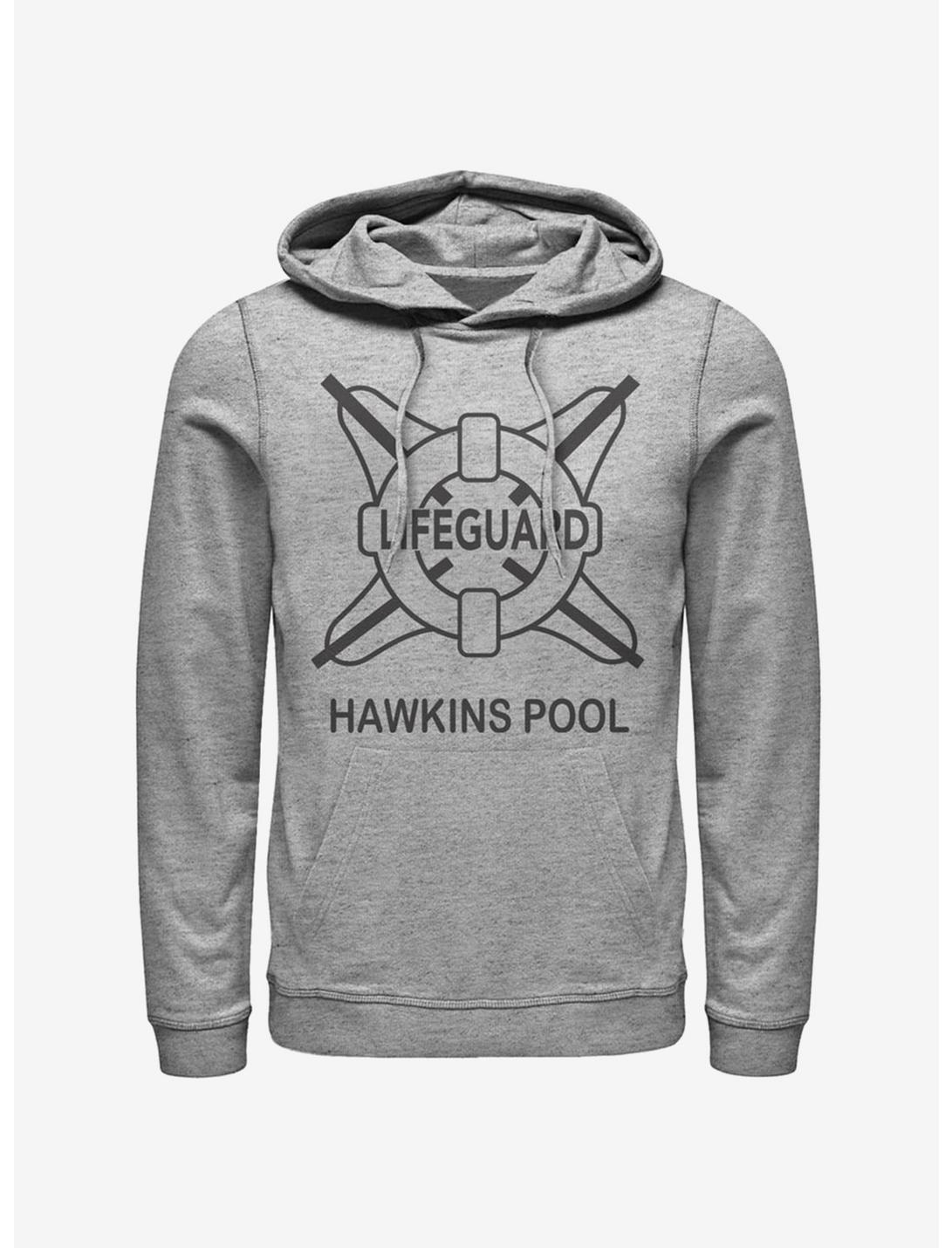 Stranger Things Hawkins Pool Lifeguard Hoodie, ATH HTR, hi-res
