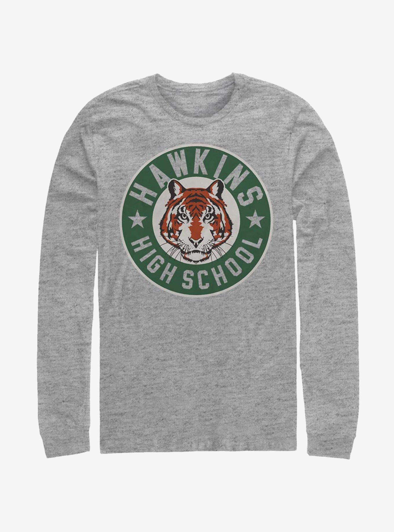 Stranger Things Hawkins High Tiger Emblem Long-Sleeve T-Shirt, , hi-res