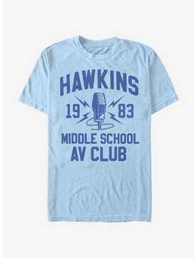 Stranger Things Hawkins A.V Club T-Shirt, LT BLUE, hi-res