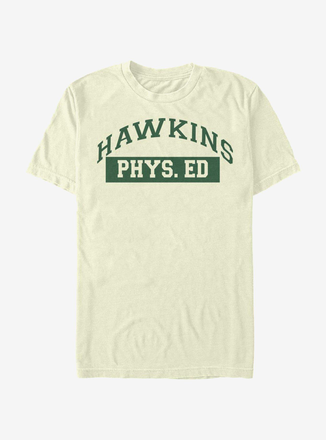 Stranger Things Hawkins Phys. Ed T-Shirt, NATURAL, hi-res