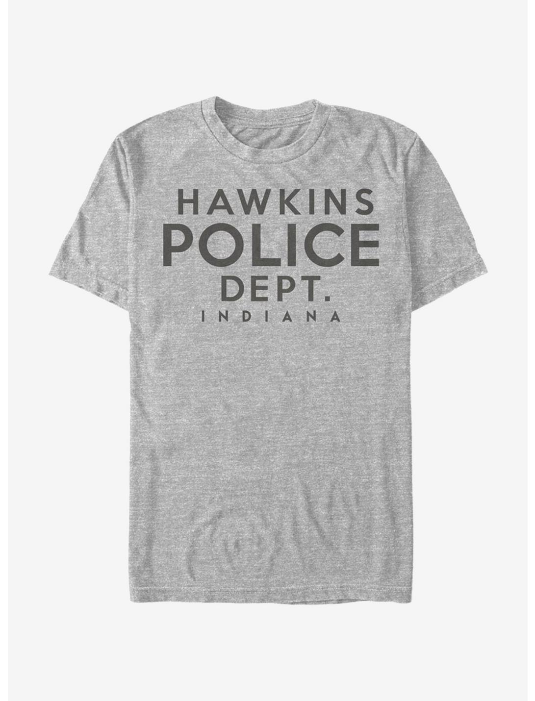 Stranger Things Hawkins Police Department T-Shirt, ATH HTR, hi-res