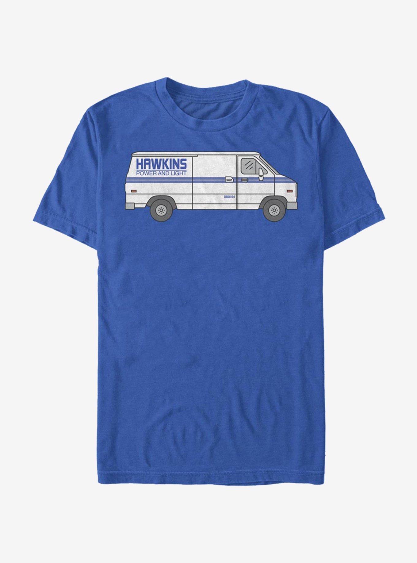 Stranger Things Hawkins Power Truck T-Shirt, ROYAL, hi-res