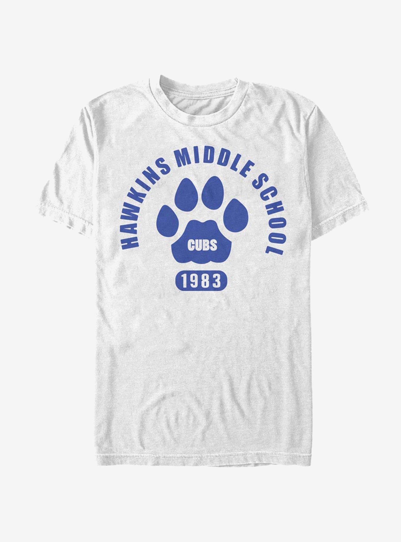 Stranger Things Hawkins Cubs Paw Emblem T-Shirt, , hi-res