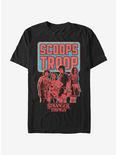 Stranger Things Scoops Troop In Red T-Shirt, BLACK, hi-res