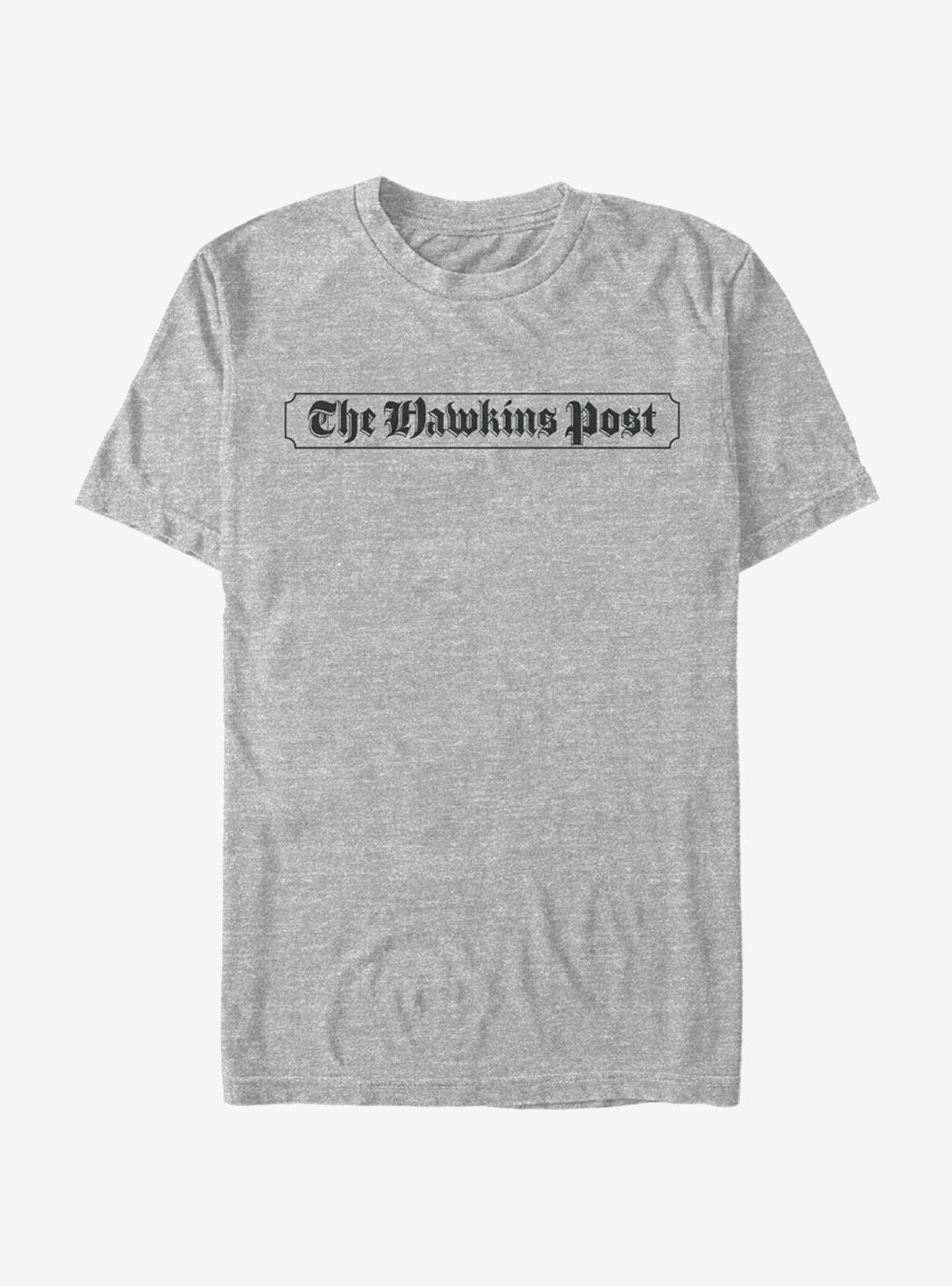 Stranger Things The Hawkins Post T-Shirt, ATH HTR, hi-res