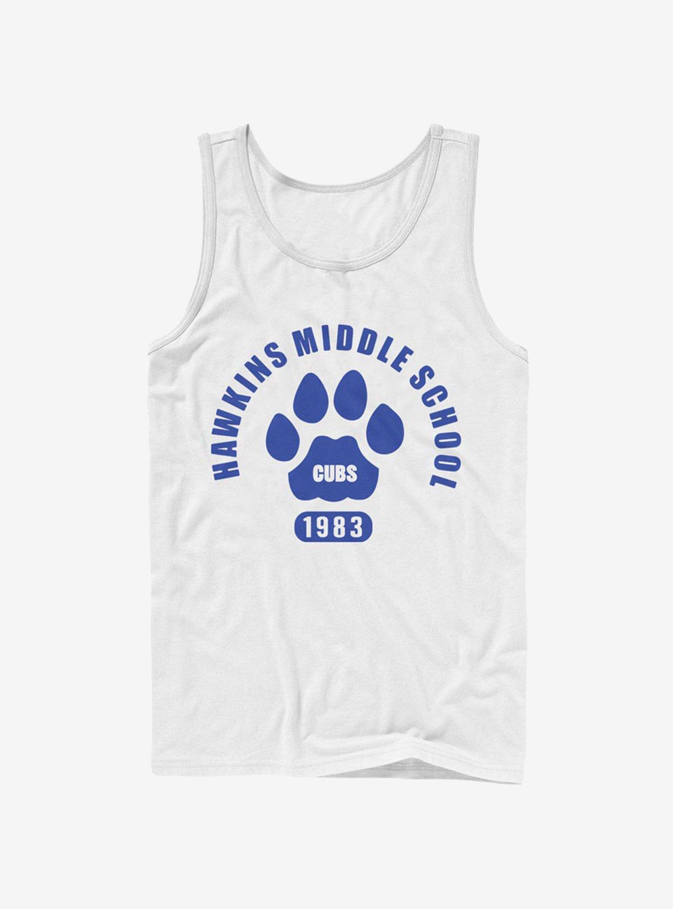 Stranger Things Hawkins Cubs Paw Emblem Tank