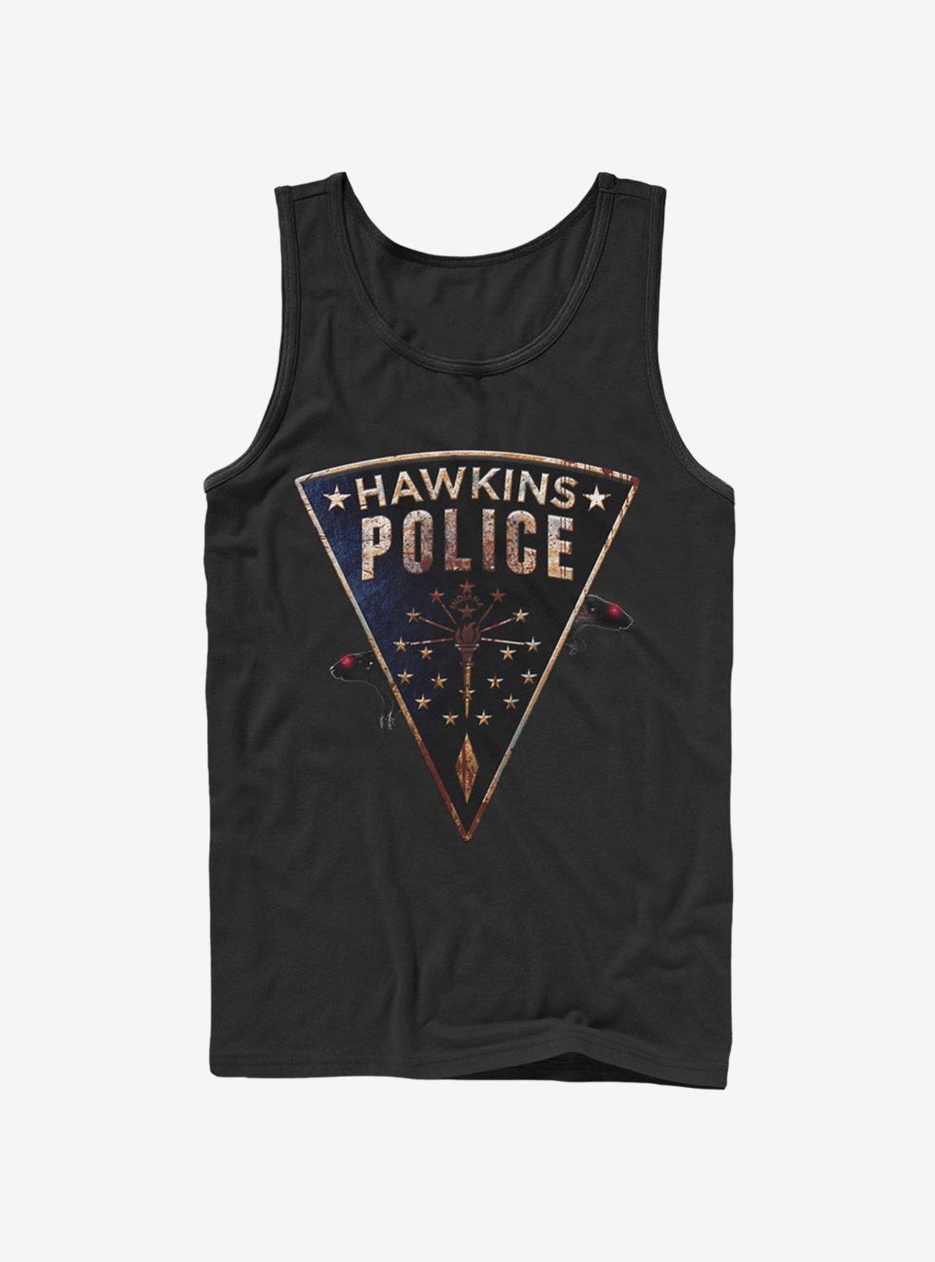 Stranger Things Hawkins Police Rats Tank, BLACK, hi-res