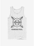 Stranger Things Hawkins Pool Lifeguard Tank, WHITE, hi-res