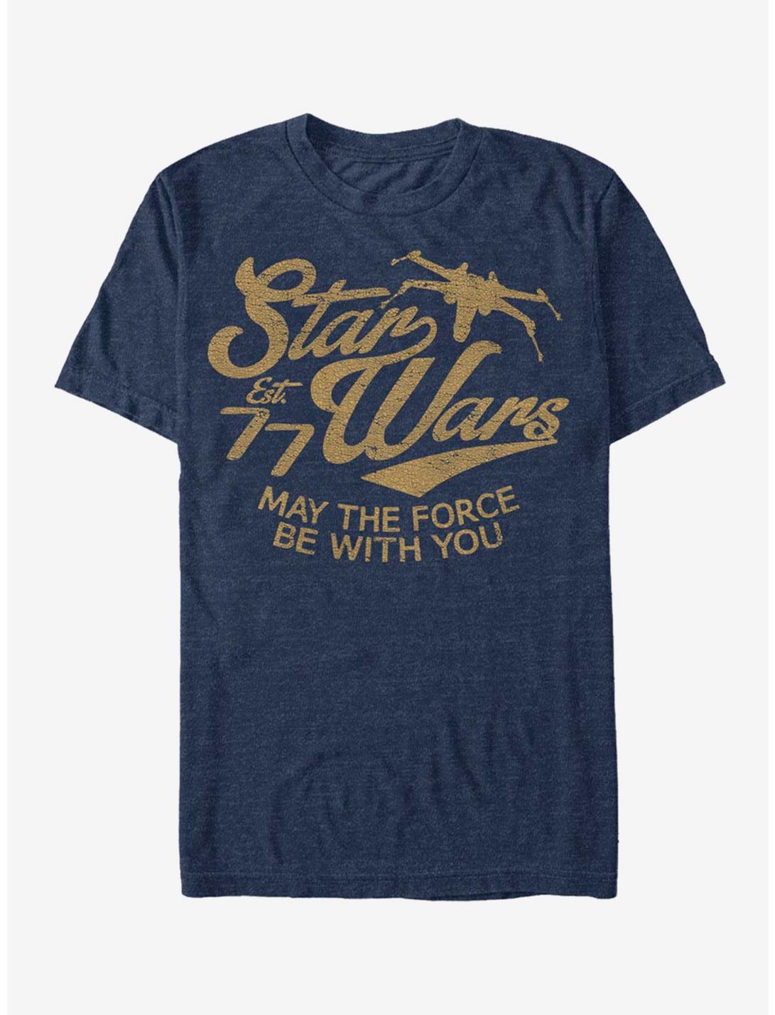 Star Wars Established 77 X-wing Force T-Shirt, NAVY HTR, hi-res