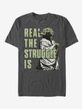 Star Wars Yoda Real Struggle T-Shirt, CHARCOAL, hi-res