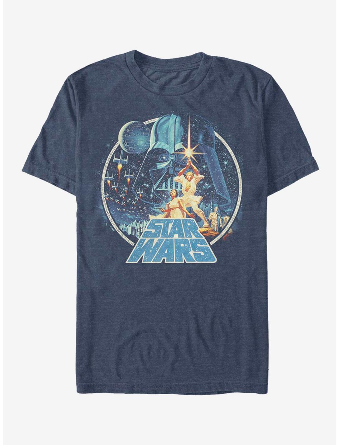 Star Wars Vintage Victory T-Shirt, NAVY HTR, hi-res