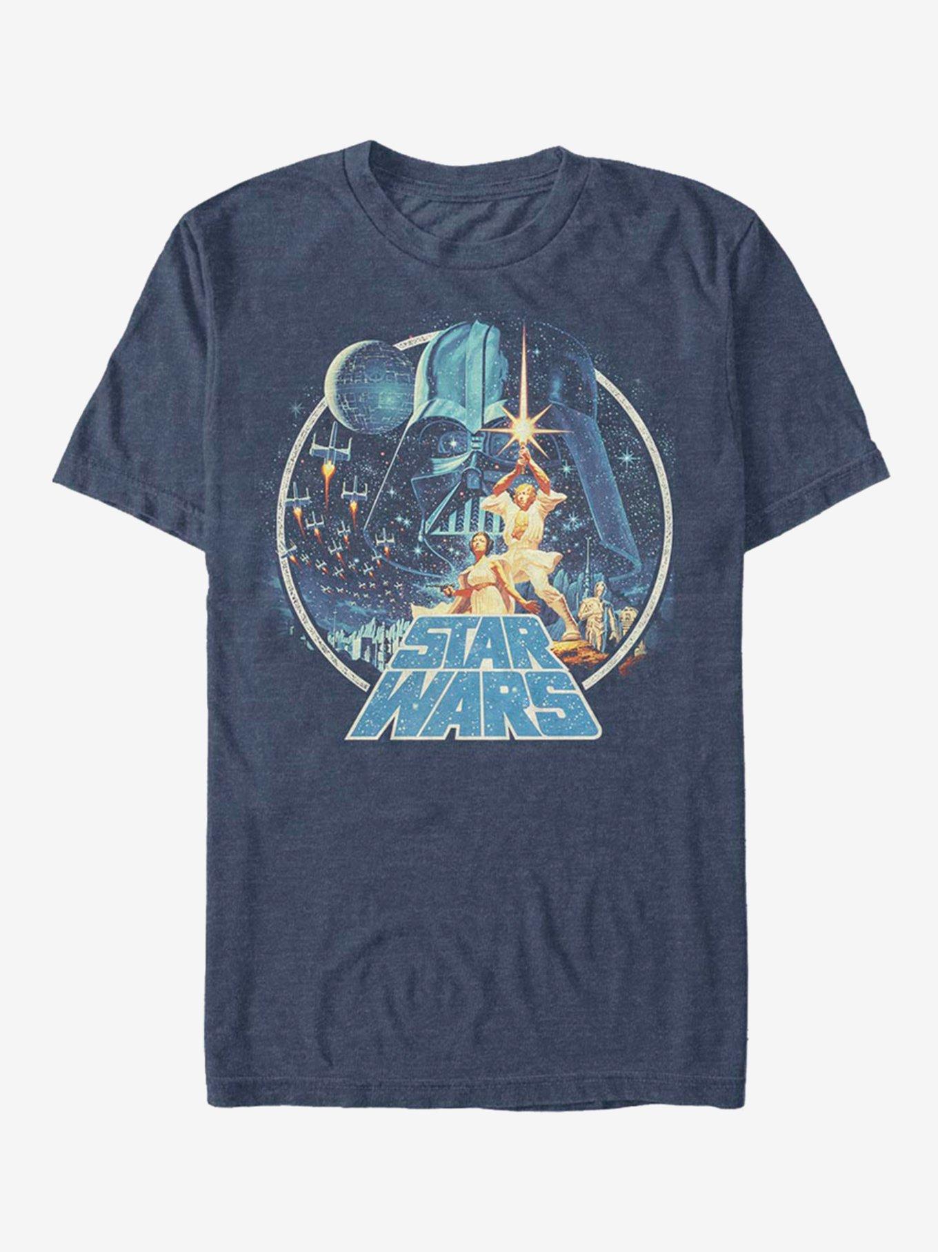 Star Wars Vintage Victory T-Shirt, NAVY HTR, hi-res